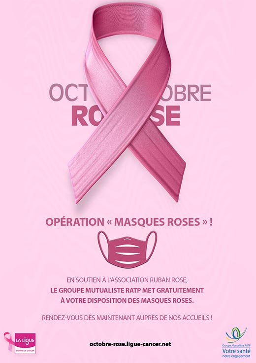 Opération Masque Rose - Octobre Rose