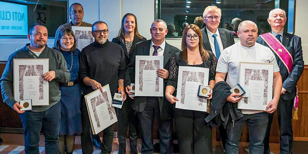 Cérémonie de remise de médailles