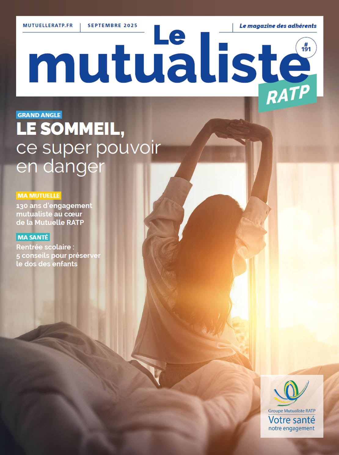 Le Mutualiste RATP N°191 - édition de Septembre 2025 - portrait