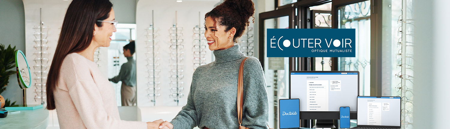 Woman, handshake and greeting with optometrist at store for eyecare, sight or vision at optometry. Female person, shaking hands and optician with smile for assistance or advice for glasses at shop