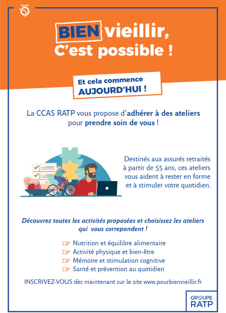 Bien vieillir la CCAS RATP vous accompagne !